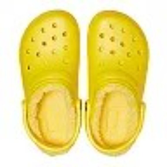 Crocs Classic Lemon Adult Lined Clogs - Picture 4 of 6